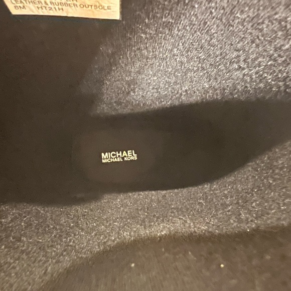 Michael Kors Rain Boots - Size 8 - Black and Brown - Logo - Picture 3 of 3